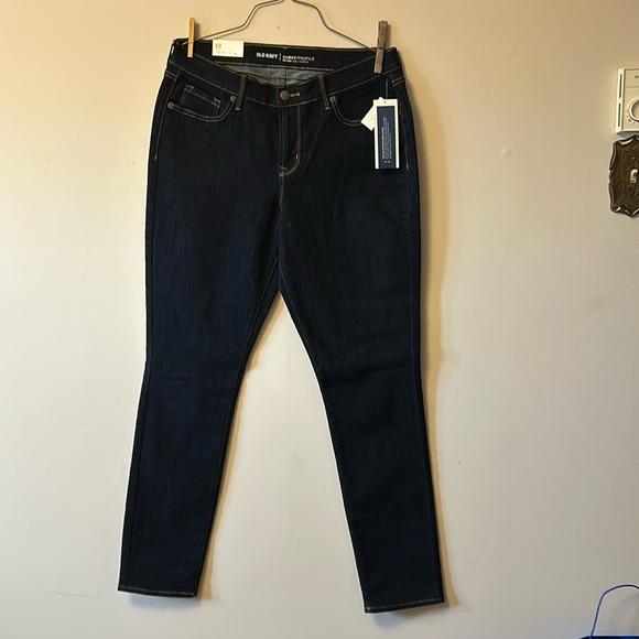 Old Navy jeans curvy skinny mid rise new with tags size 12 - Picture 1 of 5